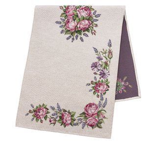 Tapestry table runner RUNNER1221, 37x100, 100, 37, Rectangular, Flower, Without lurex, 75% polyester, 22% cotton, 3% acrylic, Tapestry