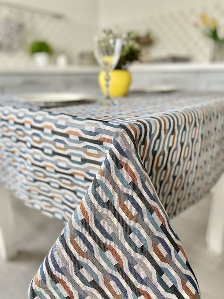 Tapestry tablecloth ZOOM007, 137х180, Rectangular, Everyday, Without lurex, 75% polyester, 22% cotton, 3% acrylic