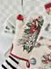 Tapestry oven mitten CABETO, 17х30, 30, 17, New Year's, Silver lurex, 75% polyester, 22% cotton, 3% acrylic, Tapestry