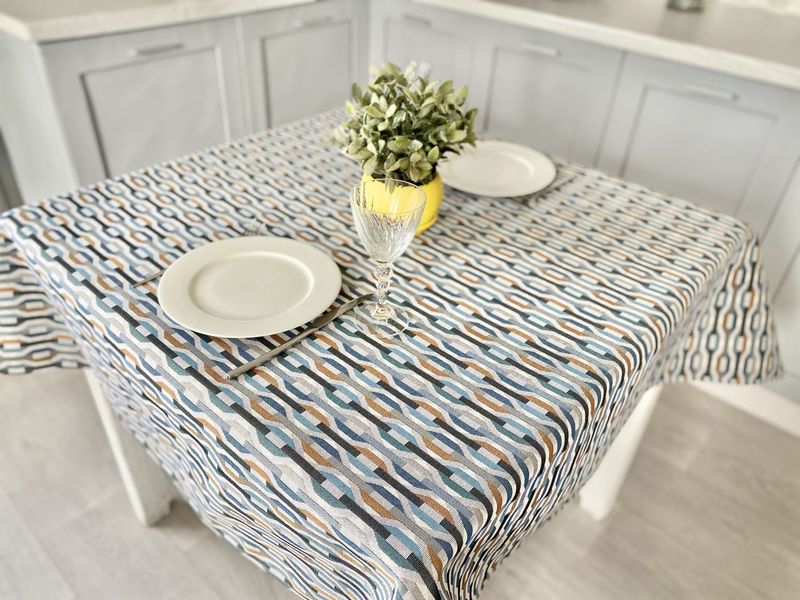 Tapestry tablecloth ZOOM007, 137х240, Rectangular, Everyday, Without lurex, 75% polyester, 22% cotton, 3% acrylic