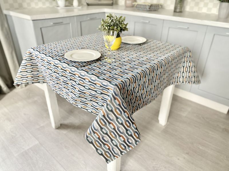 Tapestry tablecloth ZOOM007, 137х240, Rectangular, Everyday, Without lurex, 75% polyester, 22% cotton, 3% acrylic