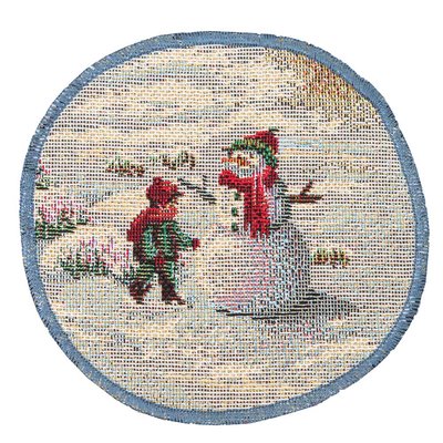 Серветка гобеленова ROUND723-10D "Різдво в Карпатах"