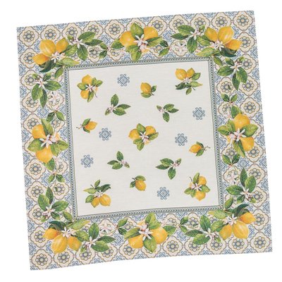 Tapestry tablecloth LIMA009, 97х100, Square, Casual, Without lurex, 75% polyester, 22% cotton, 3% acrylic