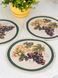 Tapestry placemat with lace ROUND044VE-20D