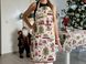Tapestry kitchen apron MELVILLE, 60х85, 85, 60, New Year's, Silver lurex, 59% polyester, 24% acrylic, 17% cotton, Tapestry
