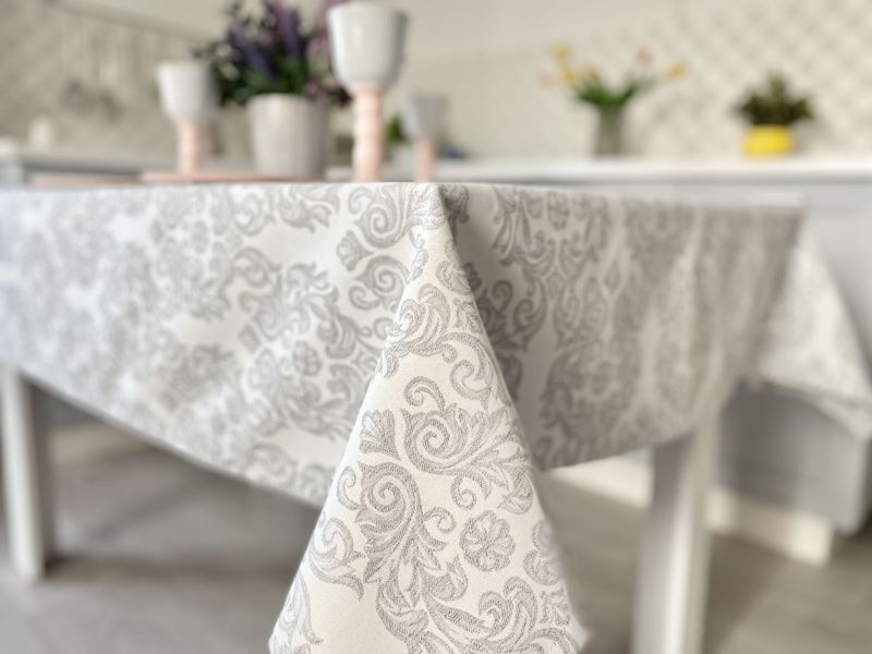 Teflon-coated tablecloth NIGHT039.CO080, 120x160, Rectangular, Classic, Teflon-coated, 100% polyester, Water repellent