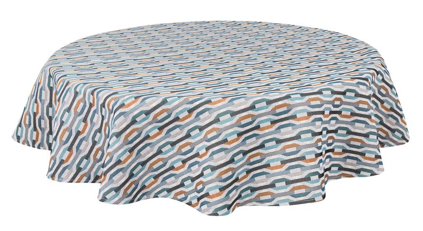 Tapestry tablecloth ZOOM007, Ø180, Round, Everyday, Without lurex, 75% polyester, 22% cotton, 3% acrylic