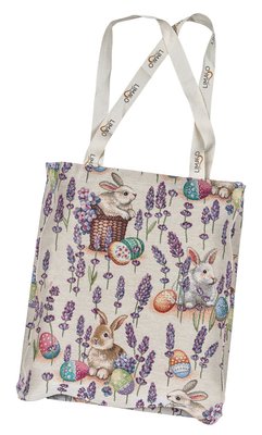 Tapestry shopping bag EDEN1018B, 35x40, Rectangular, Easter, Without lurex, 75% polyester, 22% cotton, 3% acrylic