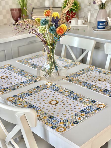 Teflon-coated placemat PRIMAFIORI PANEL, 36x47, Rectangular, Lemons, Teflon-coated, 100% cotton, Water repellent
