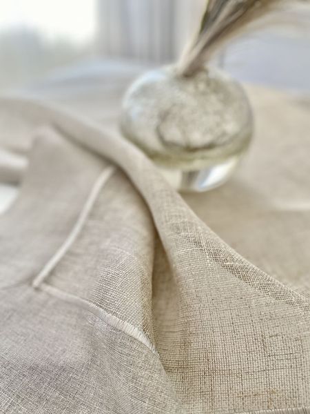 Linen tablecloth SKLB24D1, 85x85, Square, Monochrome, Embroidery, 100% linen