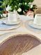 Tapestry placemat with lace ROUND1062M-20D Funny snowmen, &Oslash;20, 20, 20, Round, New Year's, Silver lurex, 75% polyester, 22% cotton, 3% acrylic, Tapestry