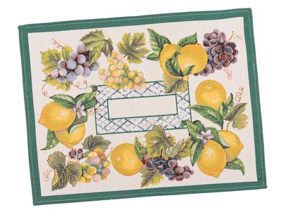 Tapestry placemat LIMA044VE, 37x49, Rectangular, Casual, Without lurex, 75% polyester, 22% cotton, 3% acrylic