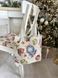 Tapestry shopping bag FIESTA-SM36 (36x36), 36х36, 36, 36, Square, New Year's, Golden lurex, 60% polyester, 24% cotton, 16% acrylic, Tapestry