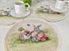 Tapestry placemat with lace ROUND1179M-25D, Ø25, Round, Easter, Without lurex, 75% polyester, 22% cotton, 3% acrylic