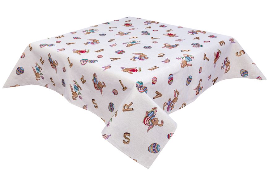Tapestry tablecloth SK0067, 137x260, Rectangular, Easter, Without lurex, 75% polyester, 22% cotton, 3% acrylic