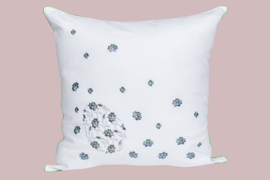 Embroidered Easter cushion cover NVVV04, 45x45, Square, Easter, Embroidery, 70% cotton, 30% polyester, Single-sided