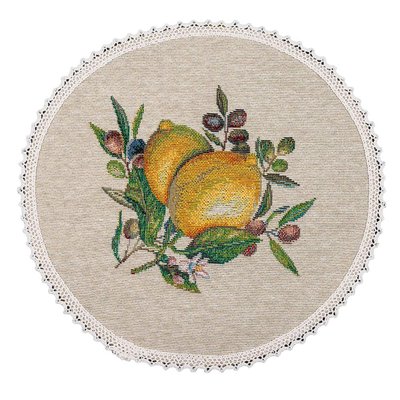 Tapestry placemat with lace LIMA041-20D