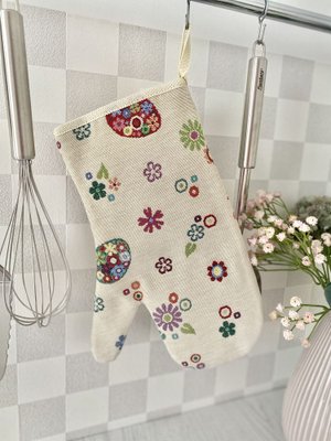 Tapestry oven mitten EDEN274B, 17x30, Easter, Without lurex, 75% polyester, 22% cotton, 3% acrylic