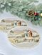 Tapestry placemat with lace ROUND1153M-20D "Christmas miracle", Ø20, Round, New Year's, Golden lurex, 70% polyester, 23% cotton, 3% acrylic, 4% metal fibre