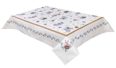Tapestry tablecloth RUNNER650, 137х137, Square, Easter, Without lurex, 75% polyester, 22% cotton, 3% acrylic