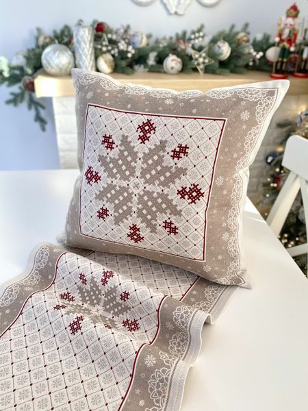 Single-sided tapestry cushion cover NORDICA TORTORA A-NV