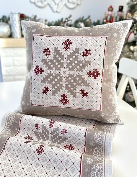 Single-sided tapestry cushion cover NORDICA TORTORA A-NV