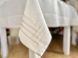 Linen tablecloth SKLB30, 140x140, Square, Monochrome, Embroidery, 100% linen