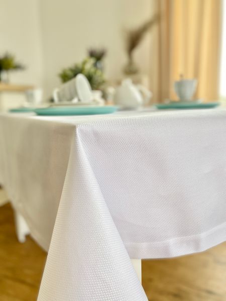 Mercerised cotton tablecloth SKM07, 98x98, Square, Monochrome, 100% cotton, Mercerised cotton
