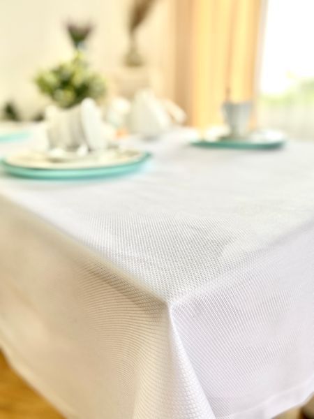 Mercerised cotton tablecloth SKM07, 98x98, Square, Monochrome, 100% cotton, Mercerised cotton