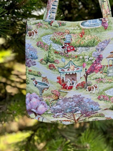 Torba na zakupy z gobelinu EDEN1178-SM36, 36, 36, Kwadrat, Zwykły, Bez lureksu, 75% poliester, 22% bawełna, 3% akryl, Gobelin