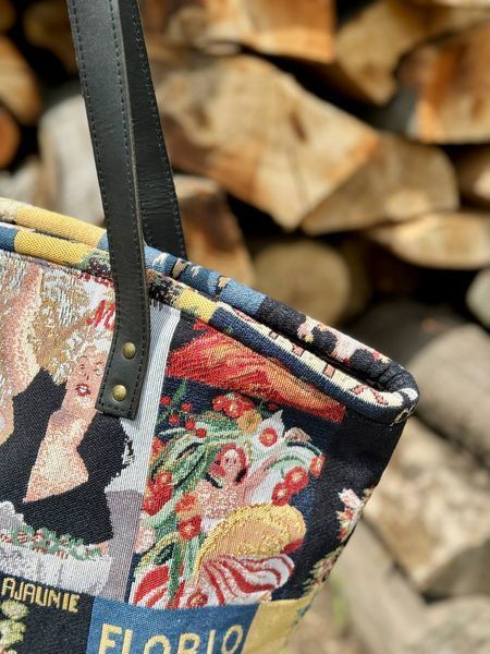 Tapestry shopping bag 02055, 36х55, 55, 36, Everyday, Without lurex, 75% polyester, 22% cotton, 3% acrylic, Tapestry