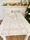 Jacquard table runner FG02-RUNNER027, 45x140, Rectangular, New Year's, Golden lurex, 94% polyester, 6% lurex