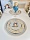Tapestry placemat with lace ROUND723M-45D Christmas in Mountains