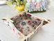 Tapestry bread basket EDEN1017, 20x20x8, Square, Easter, Without lurex, 75% polyester, 22% cotton, 3% acrylic