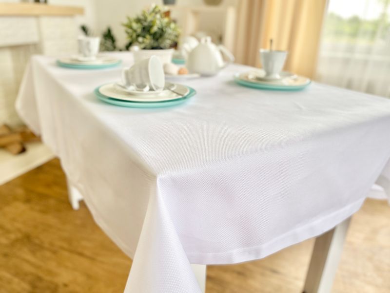 Mercerised cotton tablecloth SKM07, 98x98, Square, Monochrome, 100% cotton, Mercerised cotton