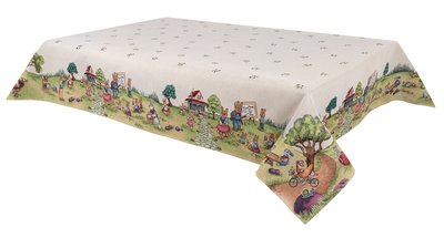 Tapestry tablecloth RUNNER1184, 137х180, Rectangular, Easter, Without lurex, 75% polyester, 22% cotton, 3% acrylic