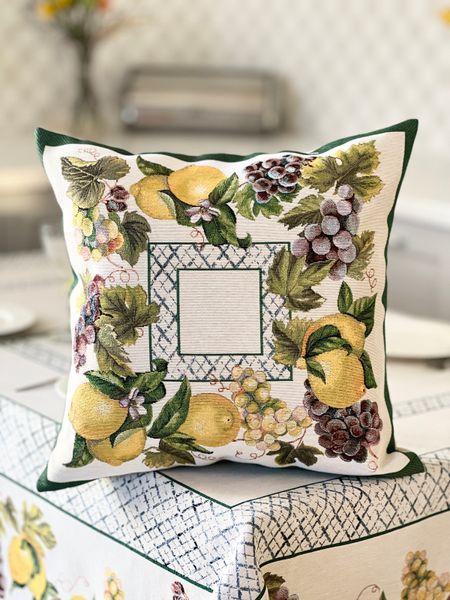 Single-sided tapestry cushion cover LIMA044VE