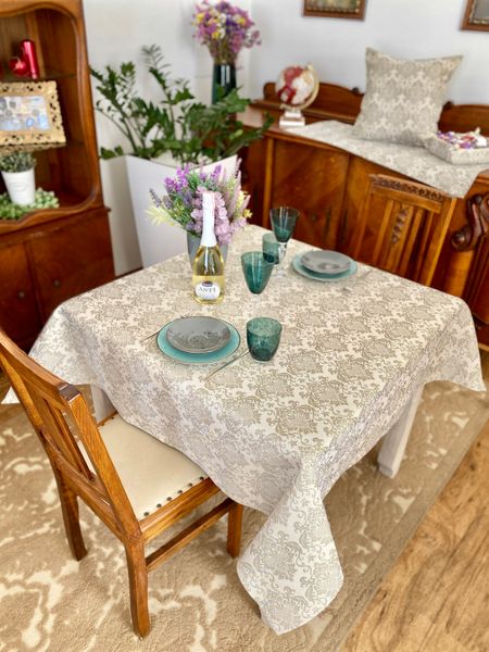 Tapestry tablecloth EDEN391NA, 97х100, Square, Everyday, Without lurex, 75% polyester, 22% cotton, 3% acrylic