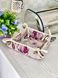 Tapestry bread basket GANITA, 20х20х8, 20, 20, 8, Square, Flower, Without lurex, 76% polyester, 14% cotton, 10% acrylic, Tapestry