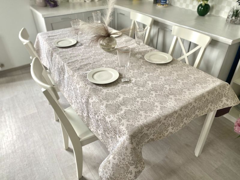 Tapestry tablecloth EDEN391NA, 137х137, Square, Everyday, Without lurex, 75% polyester, 22% cotton, 3% acrylic