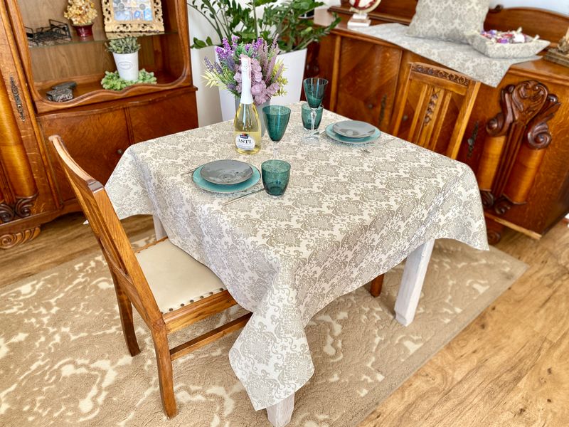 Tapestry tablecloth EDEN391NA, 137х137, Square, Everyday, Without lurex, 75% polyester, 22% cotton, 3% acrylic