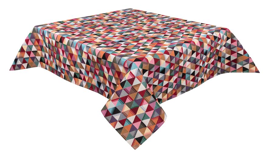 Tapestry tablecloth GEO117, 137х180, Rectangular, Everyday, Without lurex, 75% polyester, 22% cotton, 3% acrylic