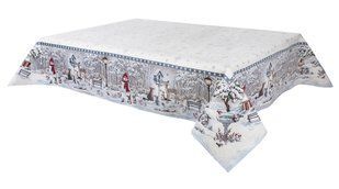 Tapestry tablecloth MICRO854 A forest fairy tale, 137х180, Rectangular, New Year's, With microfibre + silver lurex, 75% polyester, 22% cotton, 3% acrylic, Tapestry
