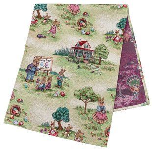 Tapestry table runner EDEN1184, 37x100, 100, 37, Rectangular, Easter, Without lurex, 75% polyester, 22% cotton, 3% acrylic, Tapestry
