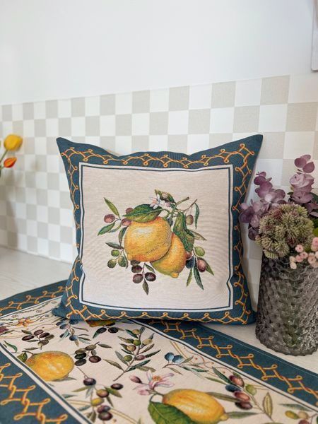 Single-sided tapestry cushion cover LIMA041
