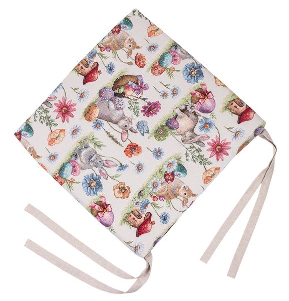 Tapestry chair cushion EDEN1017, 40x40, Square, Easter, Without lurex, 75% polyester, 22% cotton, 3% acrylic