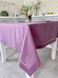 Linen tablecloth SKLB28-1, 140x140, Square, Monochrome, Embroidery, 100% linen