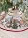 Tapestry Christmas tree skirt ROUND723 "Christmas in Mountains", Ø90, Round, New Year's, Without lurex, 75% polyester, 22% cotton, 3% acrylic