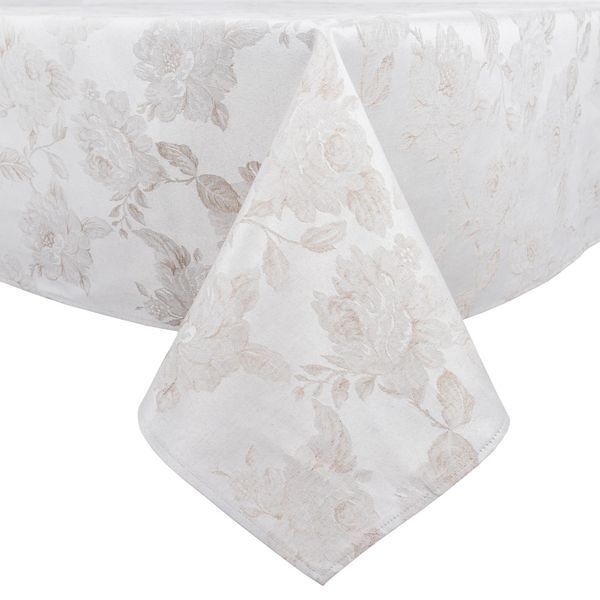 Water-repellent tablecloth ROSA B LINOS, 97х100, Square, Classic, Teflon-coated, 49% polyester, 31% cotton, 20% linen, Water repellent