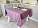 Linen tablecloth SKLB28-1, 140x140, Square, Monochrome, Embroidery, 100% linen